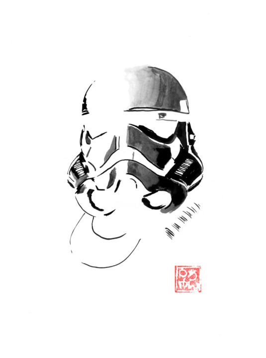 strom trooper en négatif 图画, 15.8x11.8 in