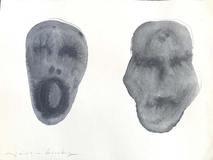 Masks 1 图画, 9.5x12.6 in