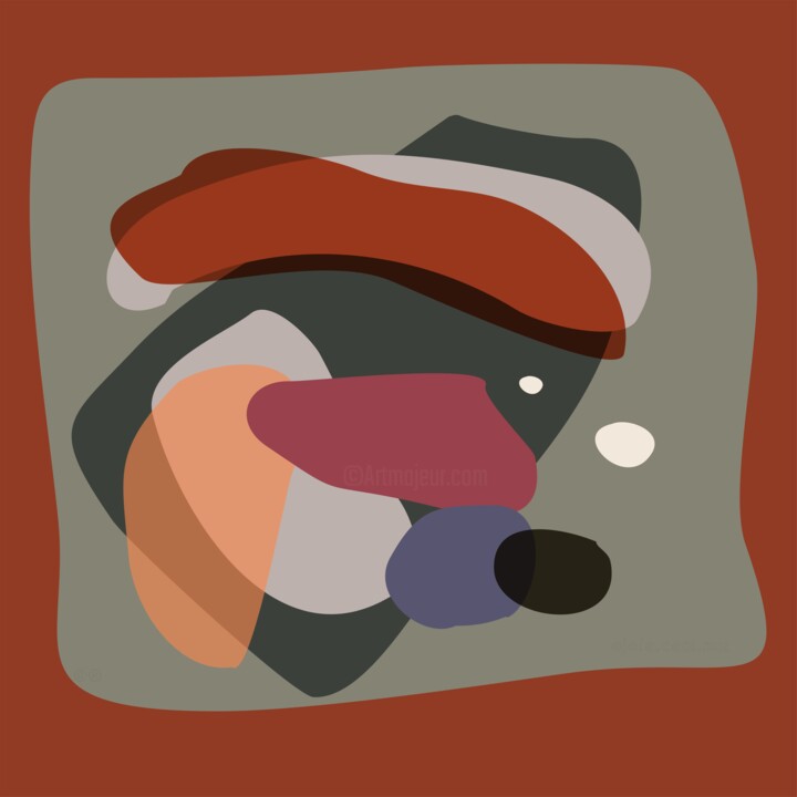 abstracto digital 7 数字艺术, 30x30 in