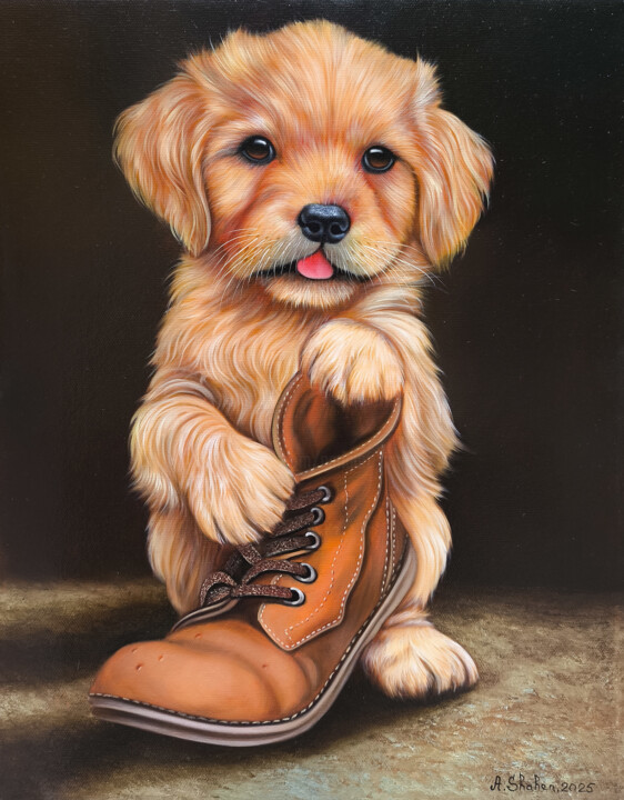 My New Favorite Toy 绘画, 15.8x11.8 in