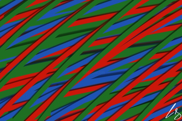 Digital Arts titled "Pixels" by Enrico Siconnelly, Original Artwork, Digital Painting