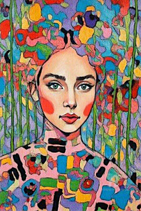 04-Retrato de mujer 数字艺术
