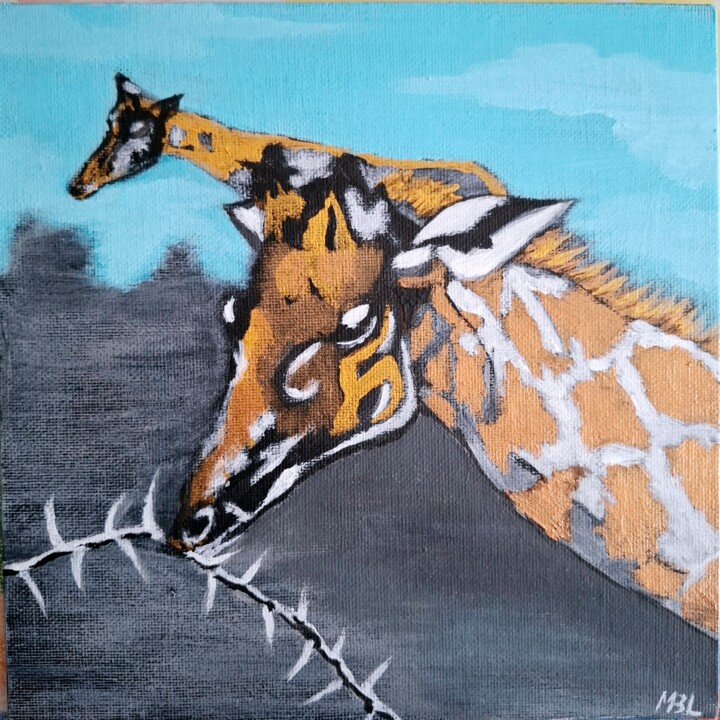 Animaux d’Afrique 1 绘画, 7.9x7.9 in