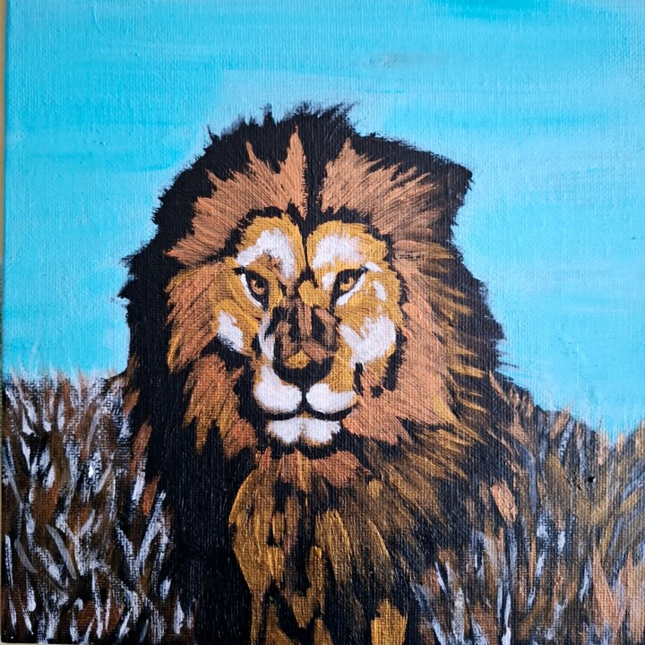 Animaux d’Afrique 2 绘画, 7.9x7.9 in