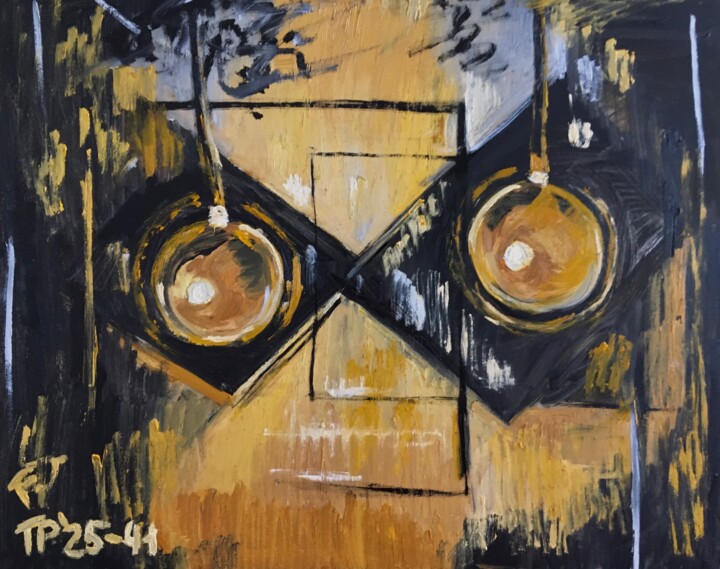 Shining world Abstraction 25-41 绘画, 15.8x19.7 in