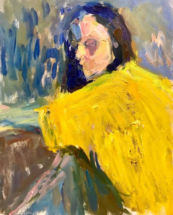 Автопортрет #5 绘画, 19.7x15.8 in