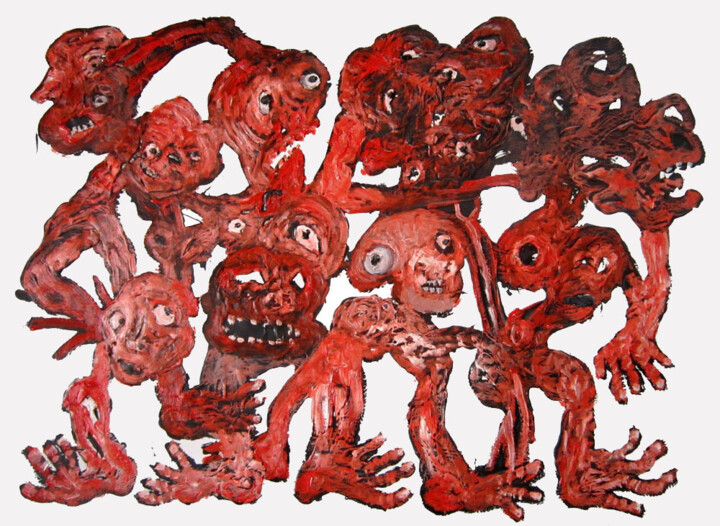 band of goulbas 绘画, 28.7x39.4 in