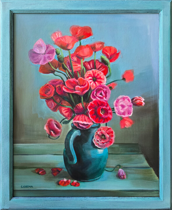 Bouquet of whispers Schilderij, 19,7x15,8 in