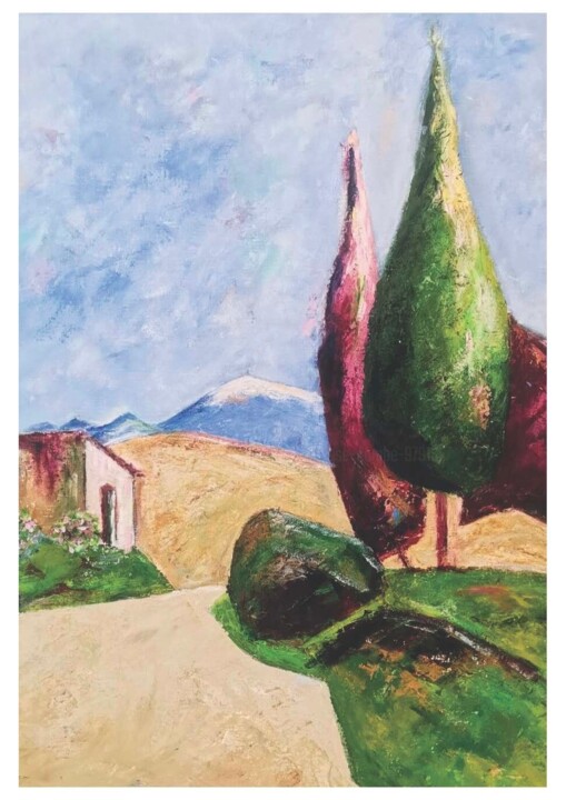 Le rocher 绘画, 28.7x23.6 in