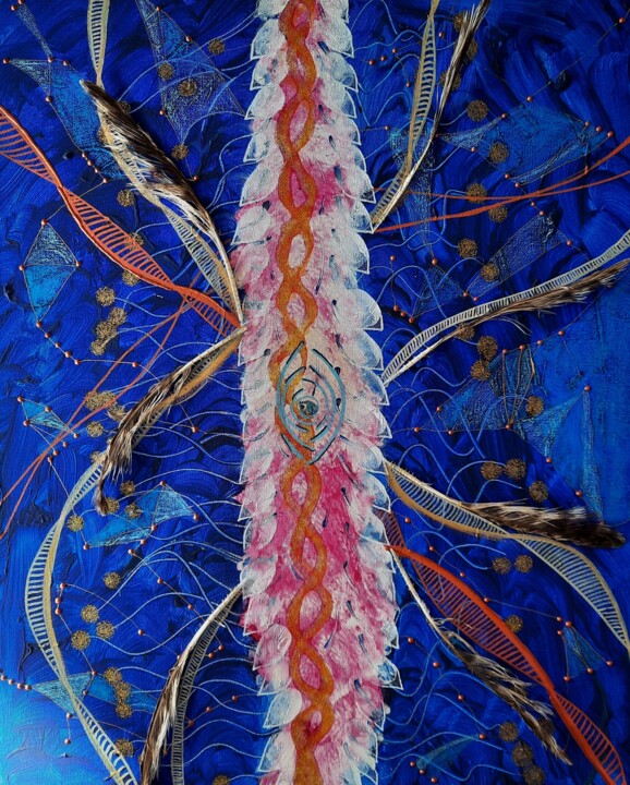 Kundalini 绘画, 19.7x15.6 in