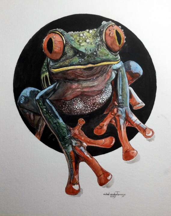 PLOUF LA GRENOUILLE 绘画, 25.6x19.7 in