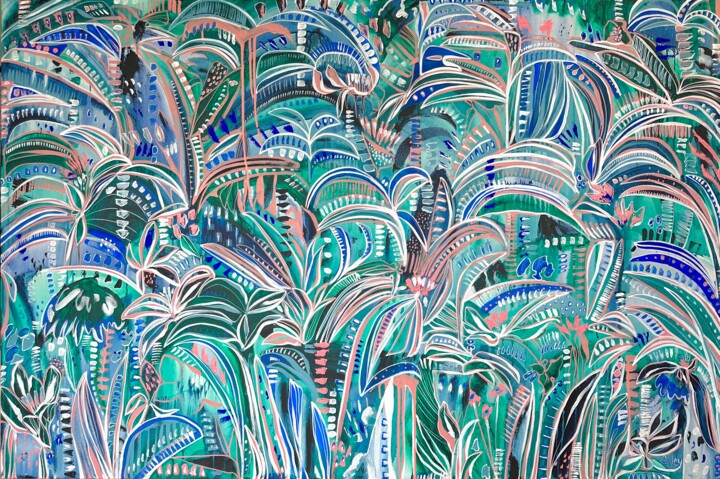 Paradise Nights 绘画, 39.8x59.8 in
