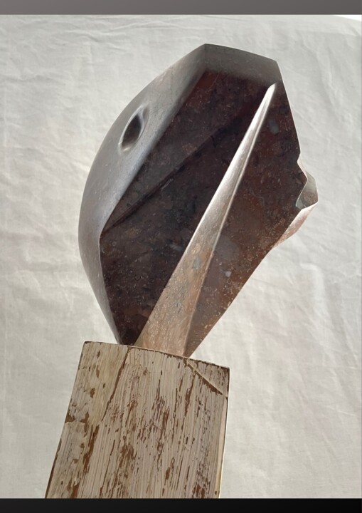 REGARDS.Marbre des Pyrénées-France 雕塑, 18.9x9.1 in
