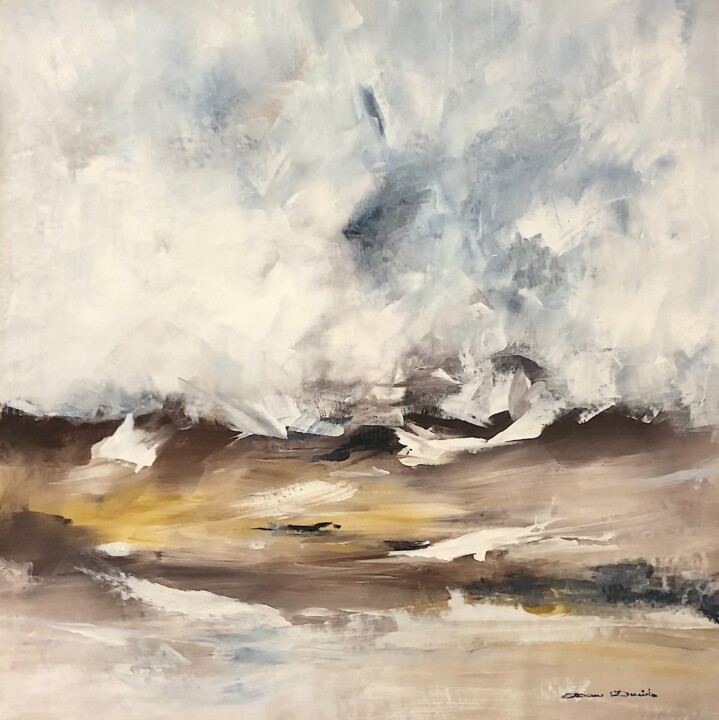 Peinture intitulée "Coup de vent à Wiss…" par Dam Domido, Œuvre d'art originale, Acrylique