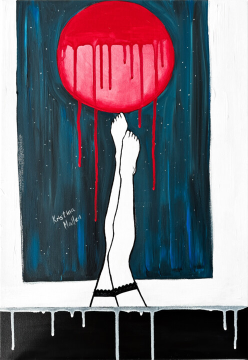 Under The Full Moon #2 Tablo, 21,7x15 in