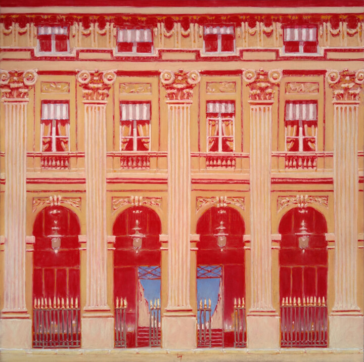 Jardin du Palais-Royal, Paris Peinture, 31,5x31,5 in