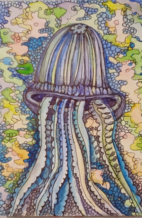 绘画,  8.3x5.8 in 