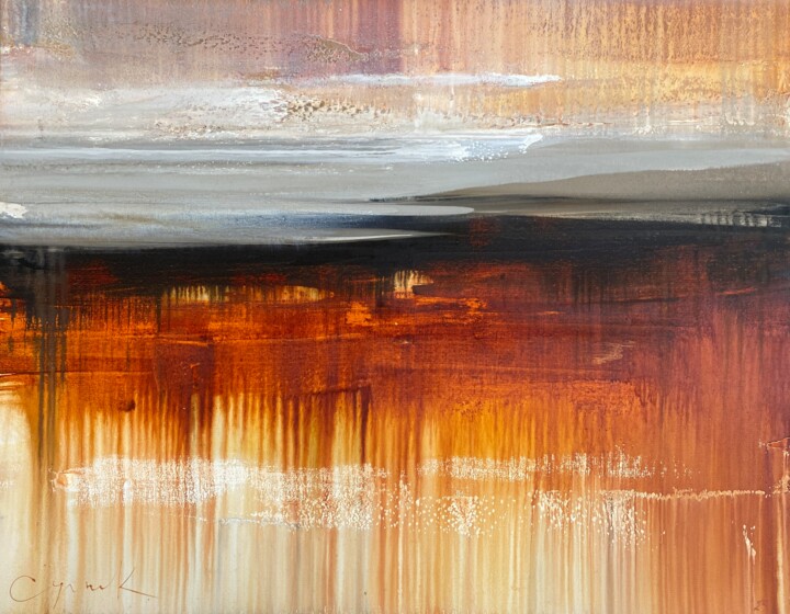 Peinture intitulée "Place of power." par Katsiaryna Sumarava, Œuvre d'art originale, Huile Monté sur Châssis en bois