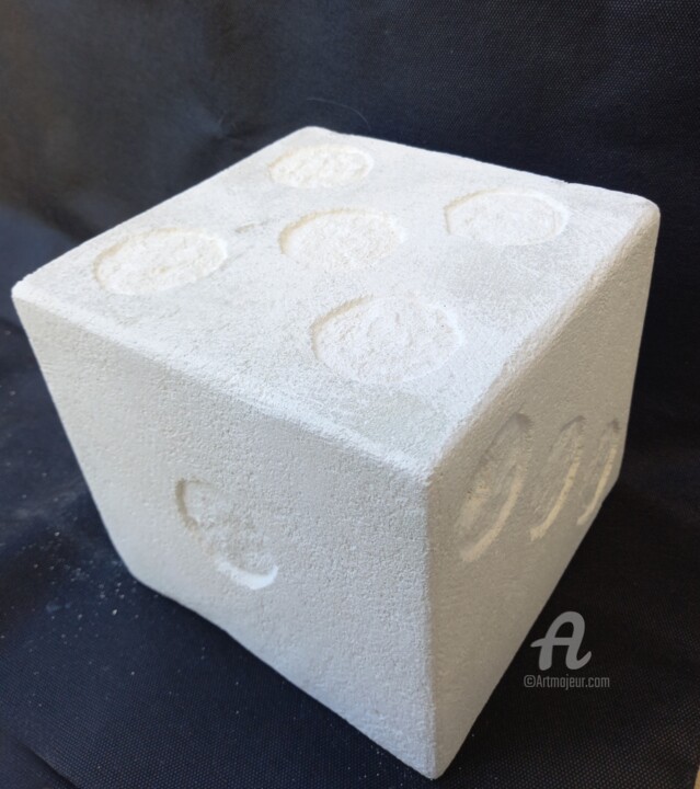 Le Dé de la chance 雕塑, 7.5x7.5 in