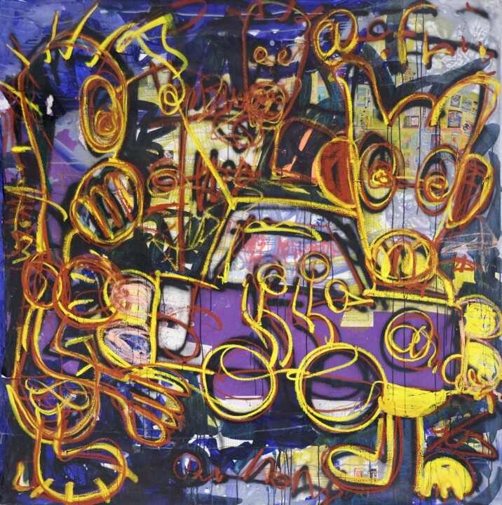 Schilderij,  39,4x39,4 in 