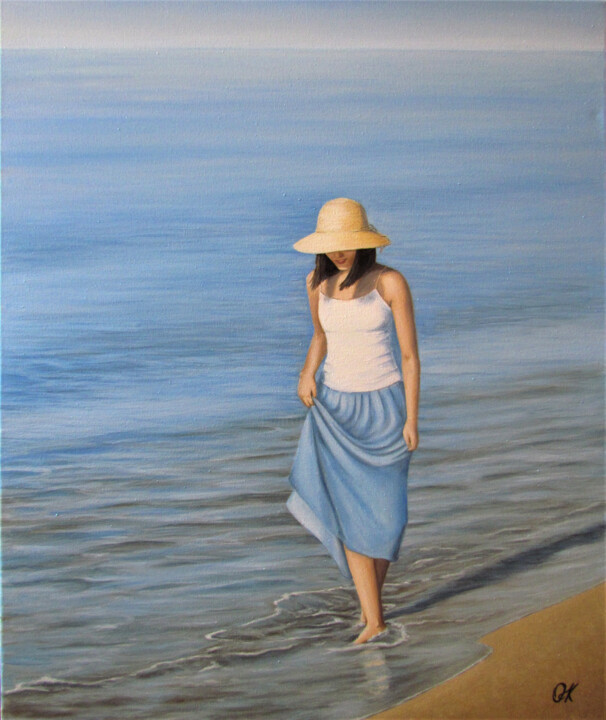 Красавица, богиня... | Belle 绘画, 23.6x19.7 in