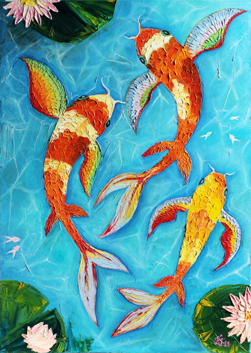 The Koi’s Dance Картина, 23,6x19,7 in