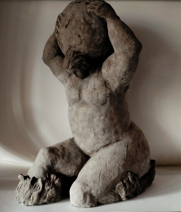 Atlante 雕塑, 17.7x9.8 in