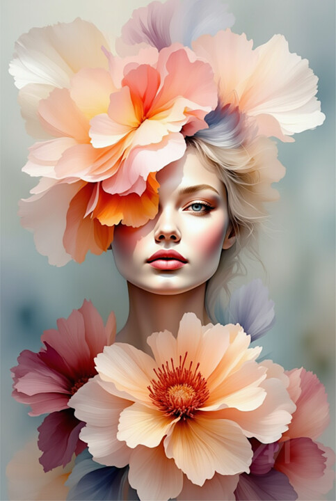 10-decorative floral visage 数字艺术