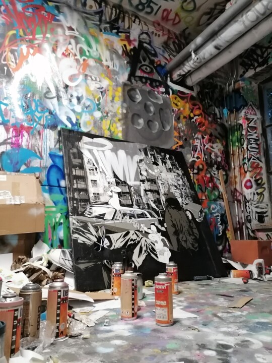 Steps of the making of the work