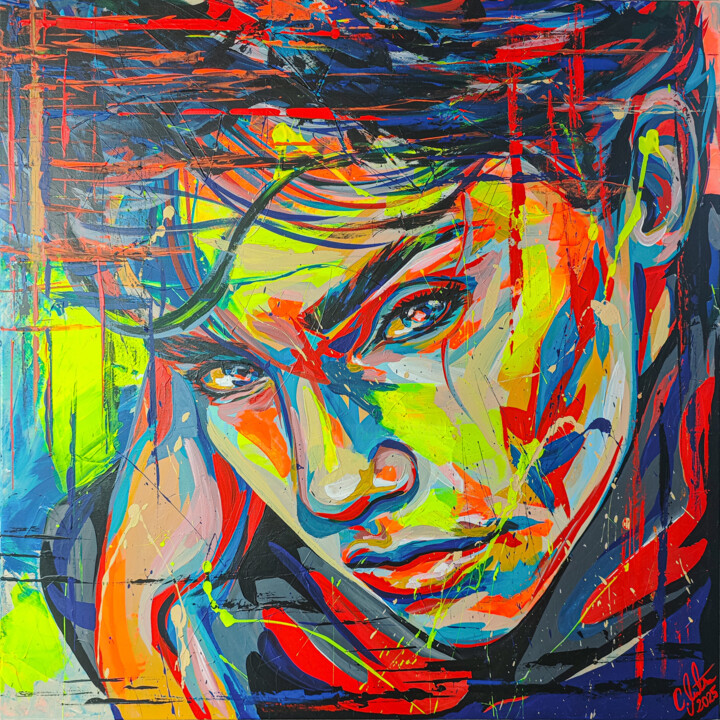Leonarda 绘画, 39.4x39.4 in