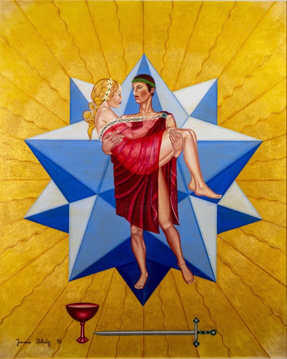 Le dodécaèdre nuptial 绘画, 39.4x36.2 in