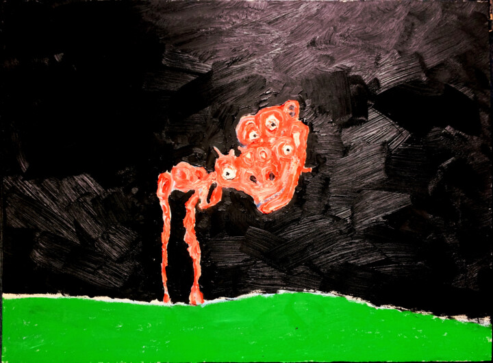 humain 3 绘画, 22.1x29.9 in