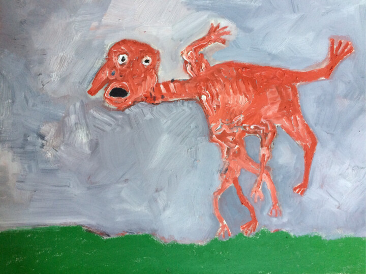 humain 4 绘画, 22.1x29.9 in