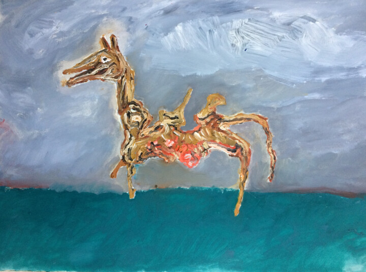 cheval 绘画, 22.1x29.9 in