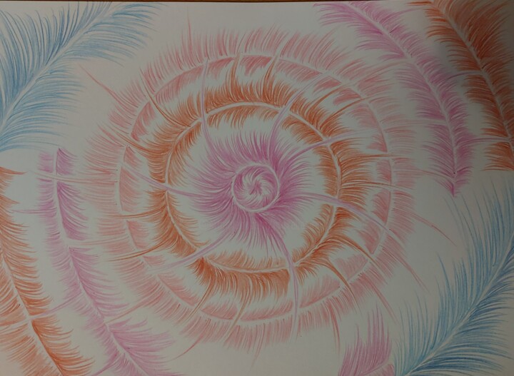 souffle du soleil 图画, 11.8x16.5 in