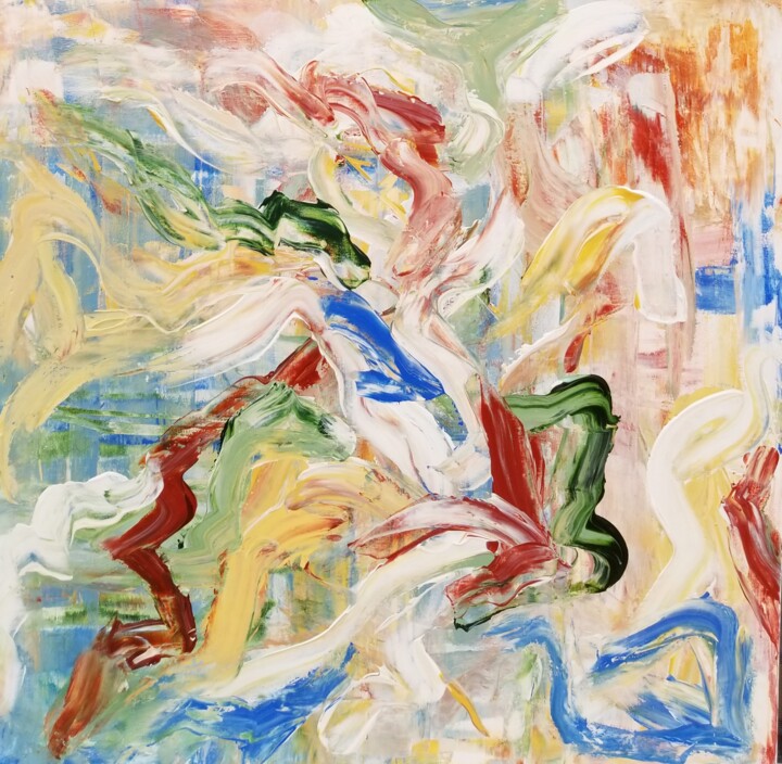 Compulsion - 2025 绘画, 28x28 in