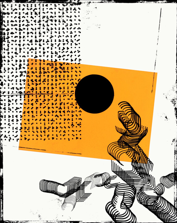 Collages titled "Invisible Narrative…" by Petr Strnad, Original Artwork, Collages