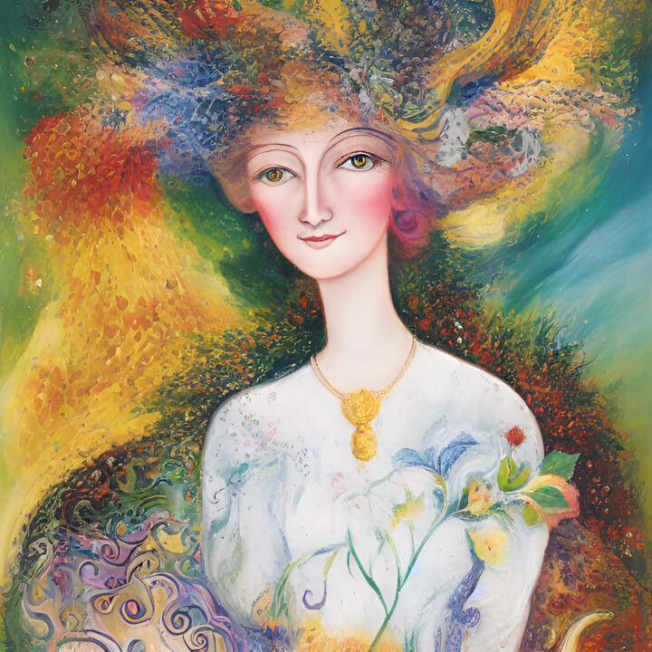 Awakening Beauty of the Goddess 数字艺术