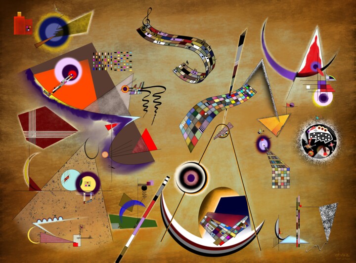 Le Rêve d'Arlequin 数字艺术, 33.9x45.7 in