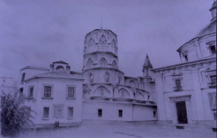 Urban sketches, Spain 图画, 10.6x16.5 in