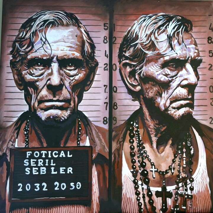 Gerial Killer 绘画, 31.5x31.5 in