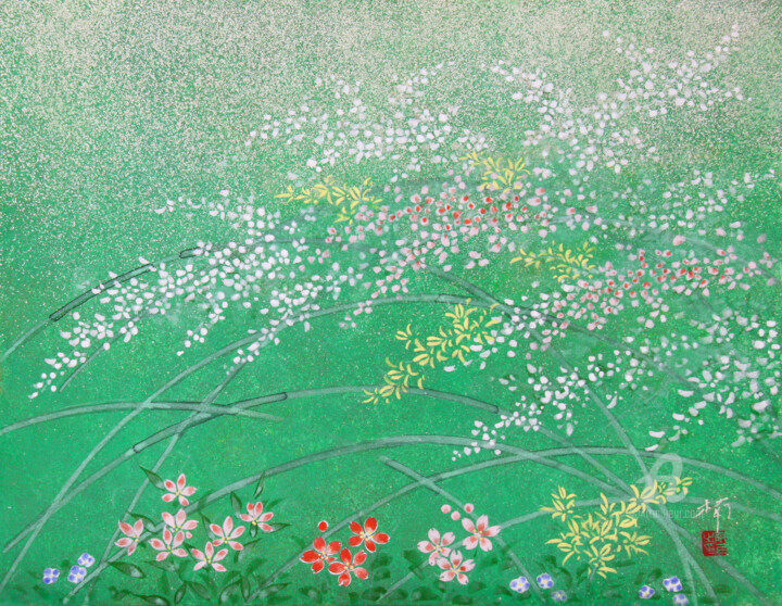 Spring Blossoms Pintura, 12,5x16,1 in