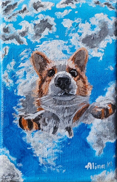绘画,  5.9x3.9 in 