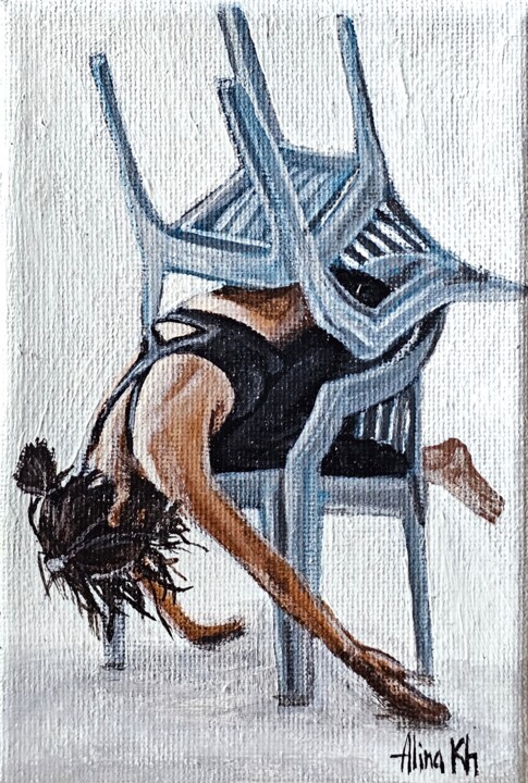 Loneliness 绘画, 5.9x3.9 in