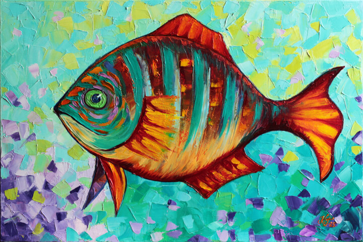 What’s on this fish’s mind? 绘画, 15.8x23.6 in
