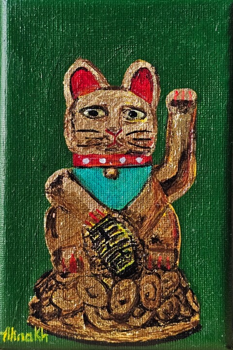 Maneki-Neko Pittura, 5,9x3,9 in