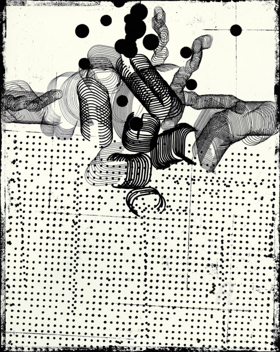 Collages titled "Invisible Narrative…" by Petr Strnad, Original Artwork, Collages