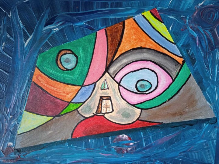 23.- Mirada al abismo interior. 绘画, 11.8x15.8 in