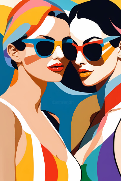 Summer Splash #77 Baskıresim, 17,7x11,8 in