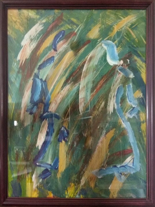 Garden of Eden Painting, 23.6x15.8 in